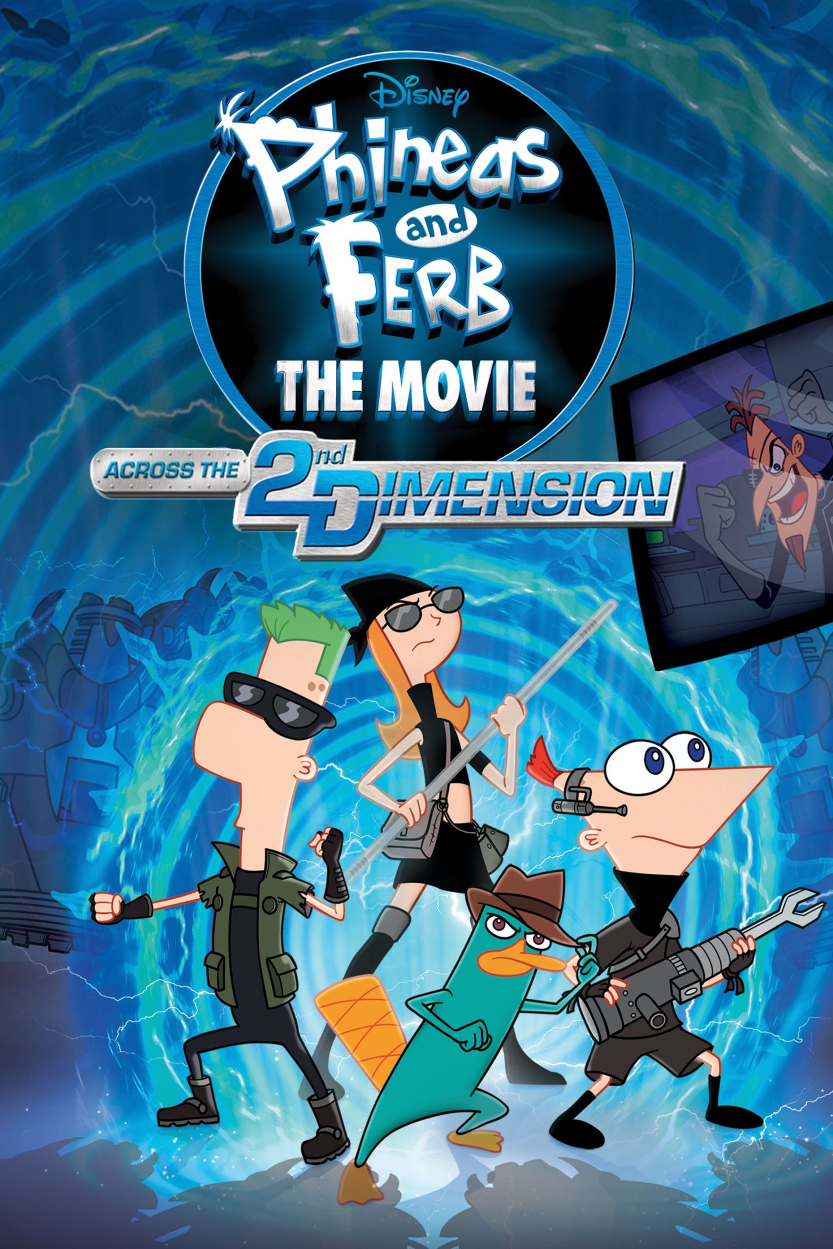 دانلود انیمیشن فینیاس و فرب: گذر از بعد دوم Phineas and Ferb the Movie: Across the 2nd Dimension 2011