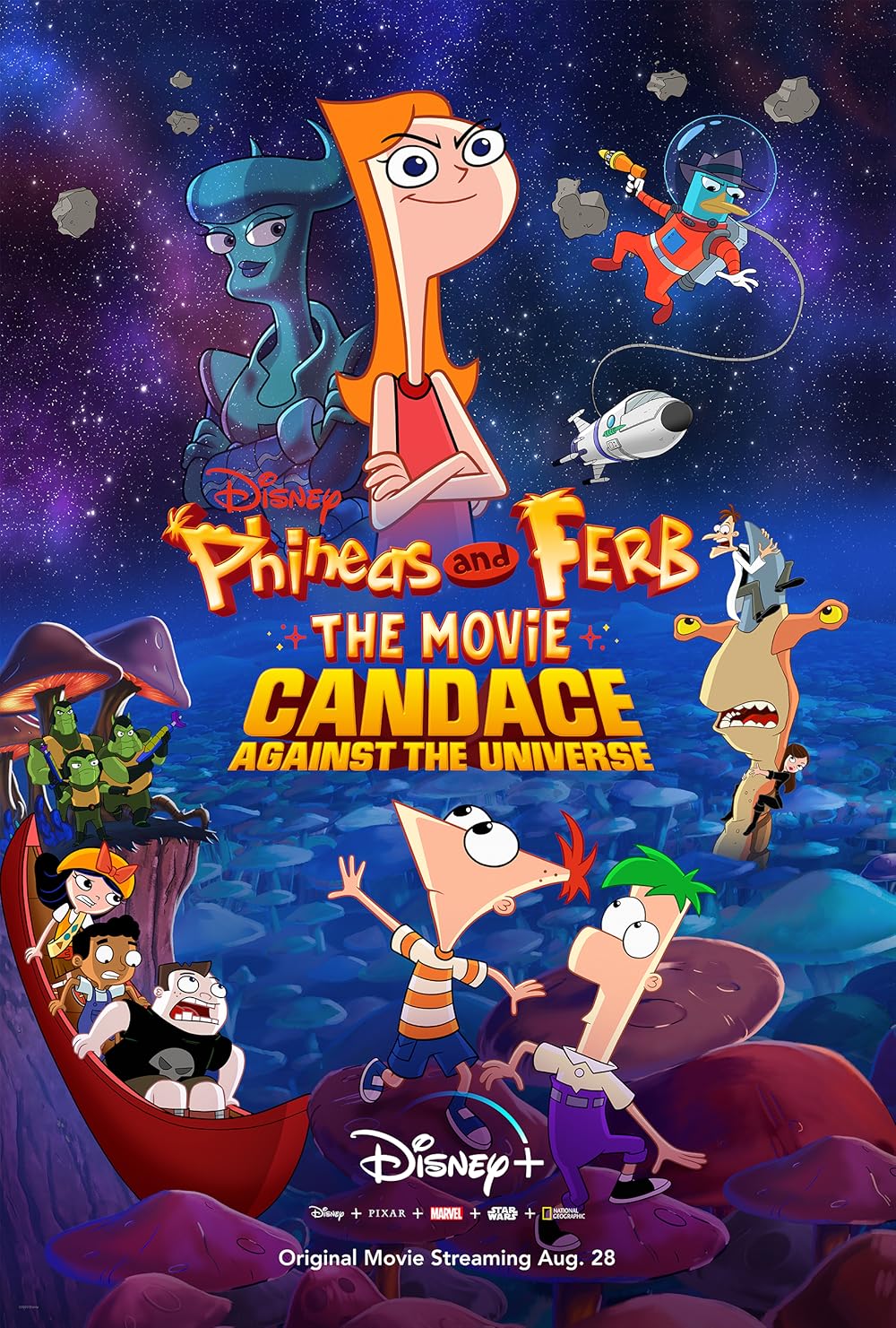 دانلود انیمیشن فینیس و فرب Phineas and Ferb the Movie: Candace Against the Universe 2020