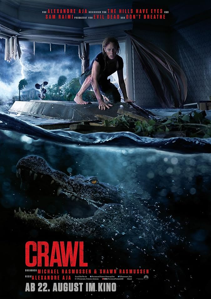 دانلود فیلم خزنده Crawl 2019 با دوبله فارسی
